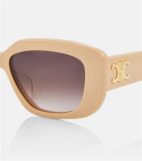 celine triomphe rectangular sunglasses|celine usa.